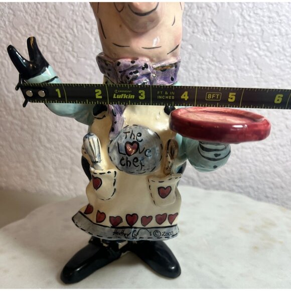 Blue Sky Heather Goldminc "The Love Chef" Pig Figurine 2000 Collectible Bar B Q - Picture 8 of 8